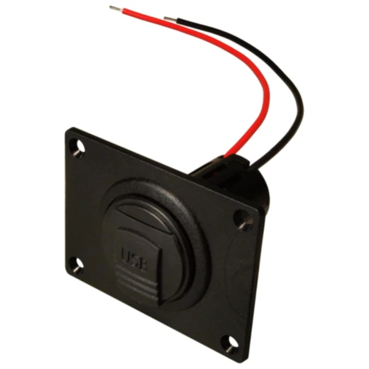 Einbausteckdose Power USB mit Deckel M+S