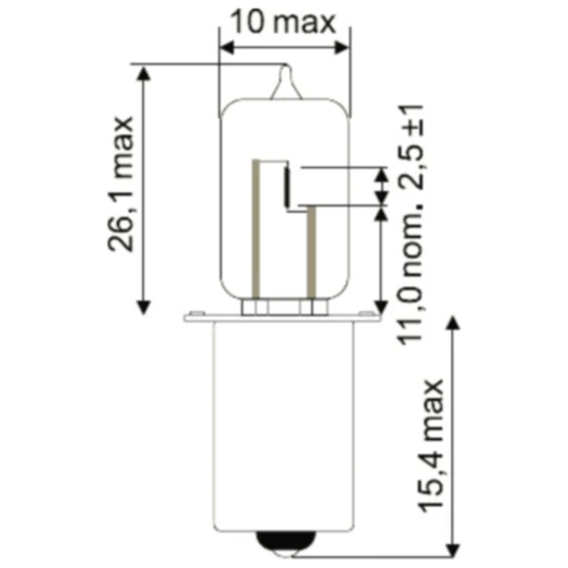 Lampe 6V15W PX13.5S JMP HS2