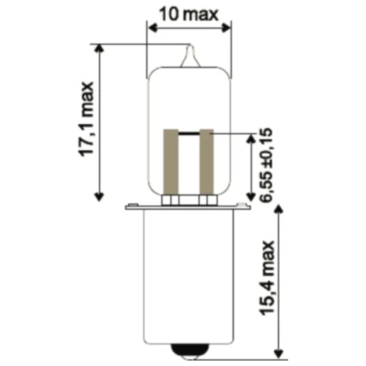 Lampe 6V 2.4W PX13.5S für Motorräder_0