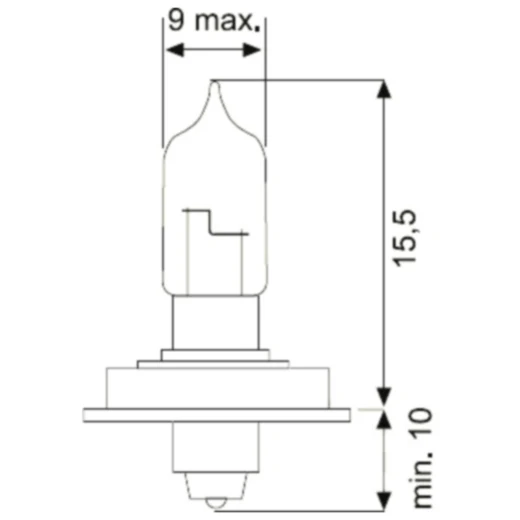 Lampe 12V15W P26S JMP Halogen Inhalt 1 Stück passend für: Honda