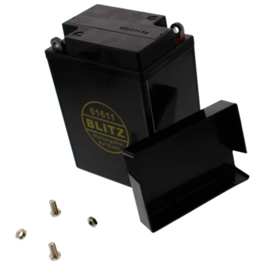 Batterie Motorrad 01611 Gel schwarz 6V mit Deckel Blitz passend für: BMW R