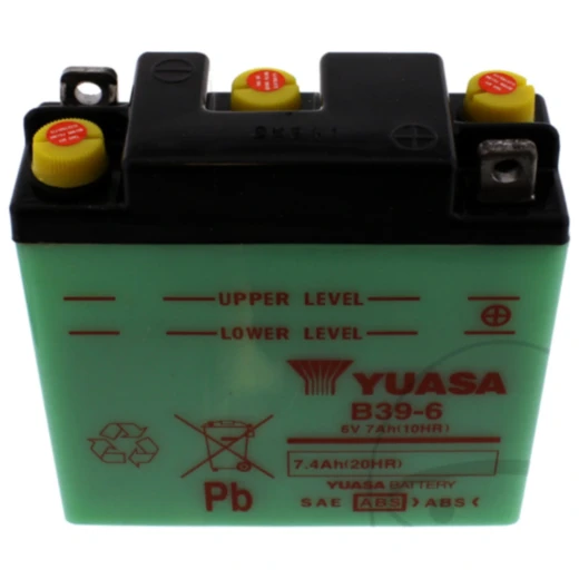 Batterie Motorrad B39 - 6 Yuasa passend für: BMW R, Vespa GT, GTR, Gran Lusso