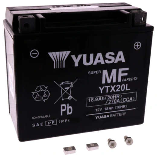 Batterie Motorrad YTX20L wet Yuasa Alternative: 7073976 passend für: CAN - AM Outlander, Renegade, Commander