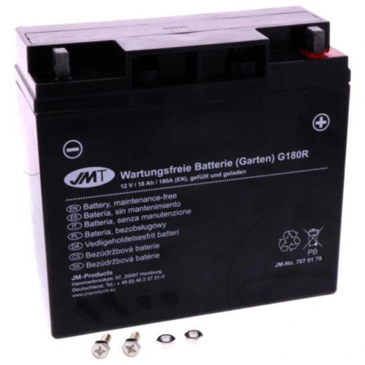 JMT Wartungsfreie Gartenbatterie 12V 18Ah