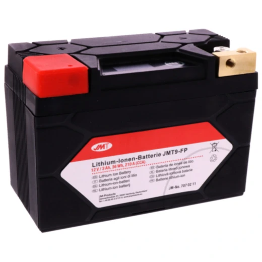 Batterie Motorrad JMT9 - FP JMT Lithium - Ionen mit Anzeige passend für: Kymco Agility, Like, People