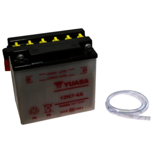Batterie Motorrad 12N7 - 4A Yuasa passend für: Suzuki GN, EN, GS, Keeway RKS, RKV