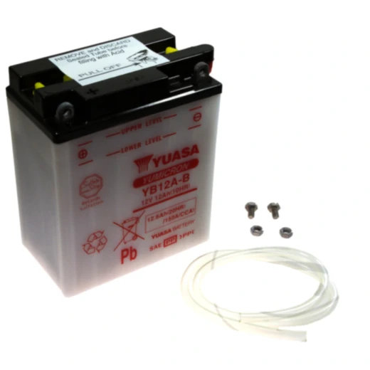Batterie Motorrad YB12A - B Yuasa Alternative: 7070098 passend für: Honda XL, XBR, CB