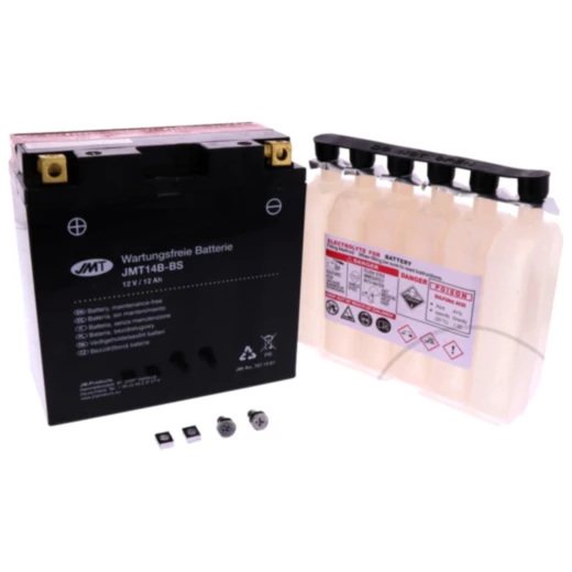Motorradbatterie YT14B-BS JMT mit Säurepack