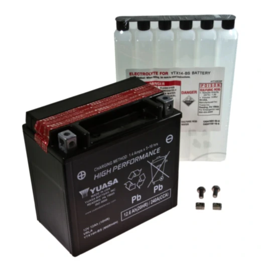Batterie Motorrad YTX14H - BS Yuasa Alternative: 7074172 passend für: BMW R, F (800, 650, 700), C, K