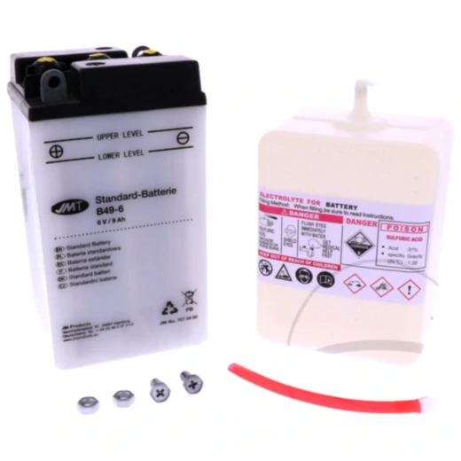 Batterie Motorrad B49 - 6 JMT passend für: BMW R, Vespa Sprint, Grand Sport, Rally I