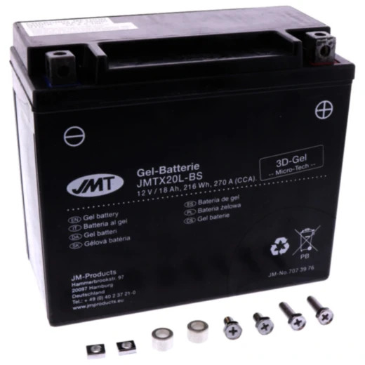 Batterie Motorrad YTX20L - BS Gel JMT Alternative: 7070173 3752 passend für: CAN - AM Outlander, Renegade, Commander
