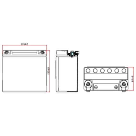 Batterie Motorrad VTB - 1 V - Twin JMT Alternative: 7070028 pas