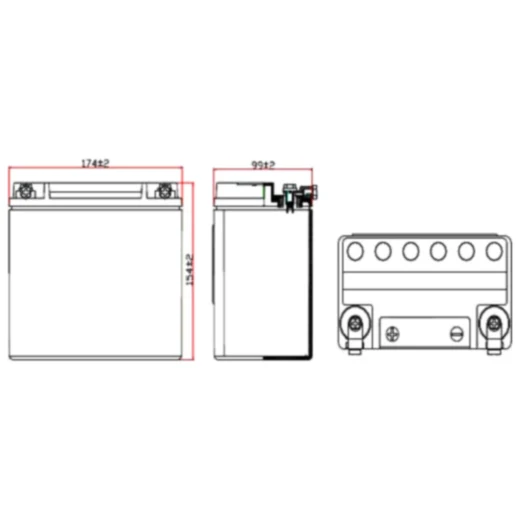 Premium Motorradbatterie VTB-5 V-Twin JMT_0