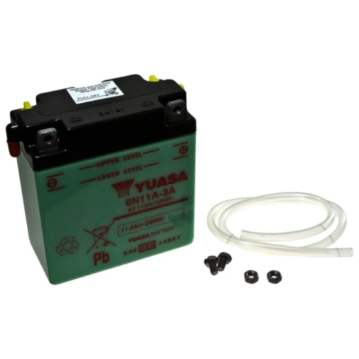 Batterie Motorrad 6N11A - 3A Yuasa passend für: Vespa V, Touren, Grand Sport