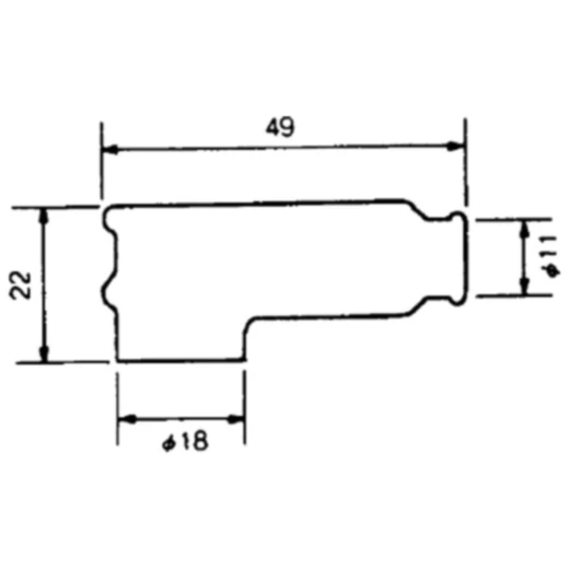 Zündkerzenstecker TRS1225-B blau für: NGK_0