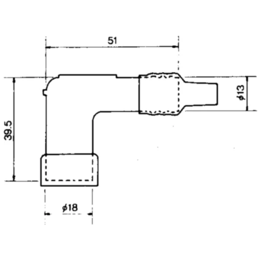 Zündkerzenstecker LD05F schwarz NGK Alternative: 7080386 passen