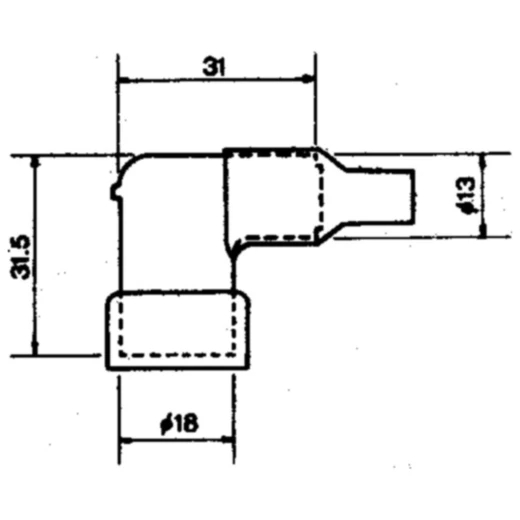 Zündkerzenstecker NGK LB05EH schwarz für Motorräder_0