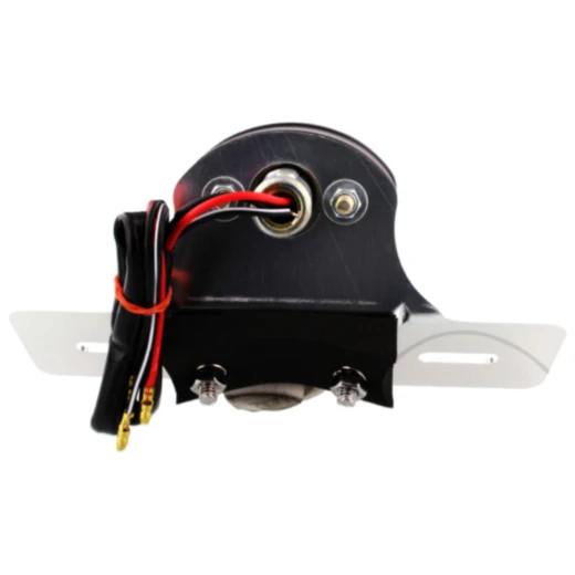 Rückleuchte Cat schwarz JMP mit Aluminium Nummernschildhalter_0