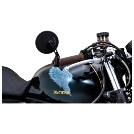 Lenkerendenspiegel für Motorräder schwarz Daytona_0