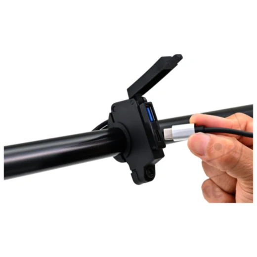 USB-Bordsteckdose 60W mit 2 Ports PD/QC3.0 für Motorräder_1