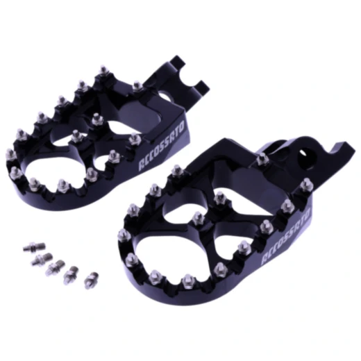 Fussrasten Satz schwarz Accossato Motocross passend für: Honda