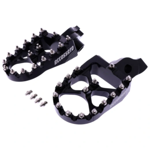 Fussrasten Satz schwarz Accossato Motocross passend für: BMW F (650, 850, 800, 750, 700), R