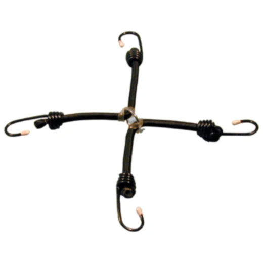 Gepäckspinne schwarz JMP 10X300MM 4 Haken