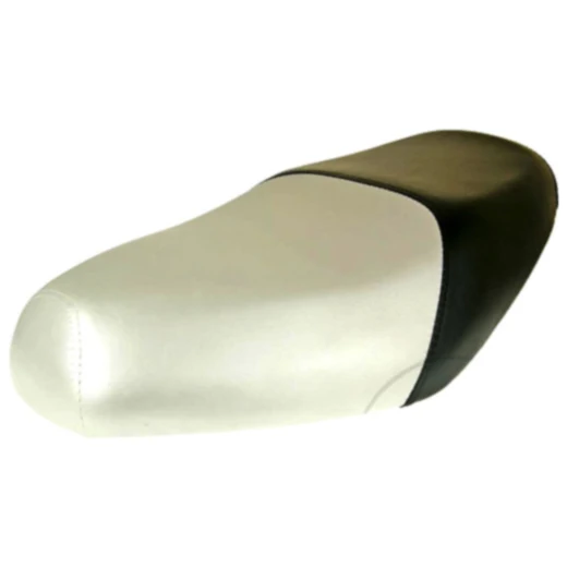 Sitzbank komplett weiß / schwarz 101 Octane passend für: AGM GMX 450, Baotian BT49QT - 10, BT49QT - 9N1, BT49QT - 9R1