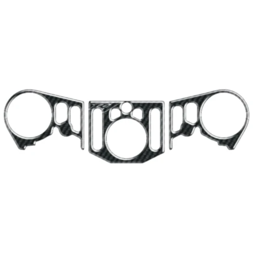 Gabelbrückenaufkleber Carbon für Yamaha YZF R1 R (12-14)