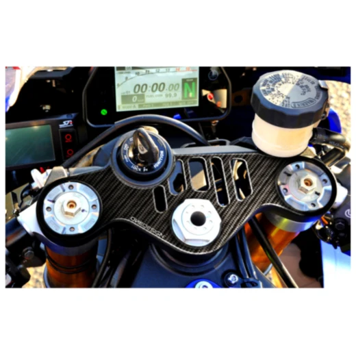 Gabelbrückenprotektor Carbon für Motorräder_0