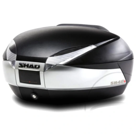 Topcase schwarz titan 48 Liter Shad SH48 mit Trägerplatte passend für: Honda CB, CBR, CBF