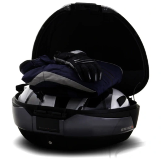 Topcase schwarz titan 48 Liter Shad SH48 mit Trägerplatte passe