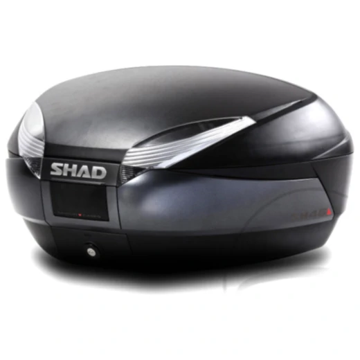 Topcase schwarz 48 Liter Shad SH48 mit Trägerplatte passend für: Honda CB, CBR, CBF