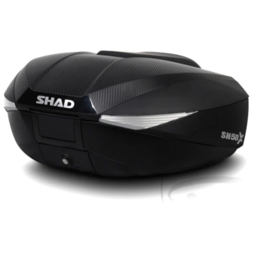 Topcase Carbon 46 - 58L Shad SH58X mit Trägerplatte passend für: Honda CB, CBR, CBF