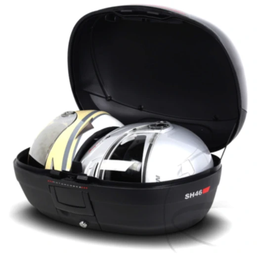 Topcase schwarz 46 Liter Shad SH46 mit Trägerplatte passend für