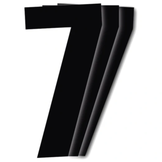 Startnummern Nr. 7 BlackBird Racing für Motorräder_0