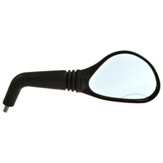 Spiegel oval schwarz/schwarz rechts passend für: MBK YQ, Yamaha YQ