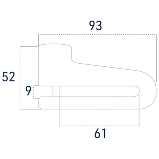 Bremsscheibenschloss gelb 10 mm_0