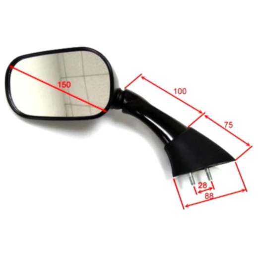 Spiegel schwarz links für: JMP 7130292_0