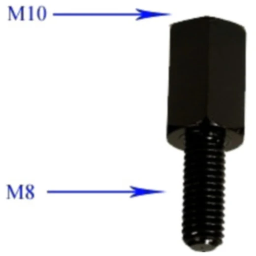 JMP M8 zu M10 x 1.25 Spiegeladapter für Motorräder_0