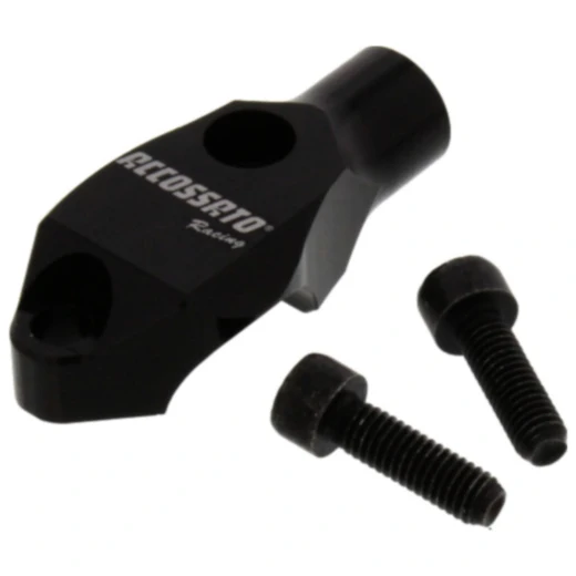 Schelle Spiegelhalter rechts schwarz für 22mm Lenker