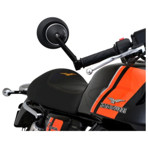 Lenkerendenspiegel schwarz Daytona kurz für Motorräder_1