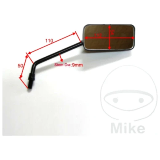 Spiegel schwarz links JMP für Motorräder 7134067_0