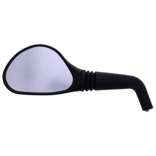 Spiegel oval schwarz für Motorräder links