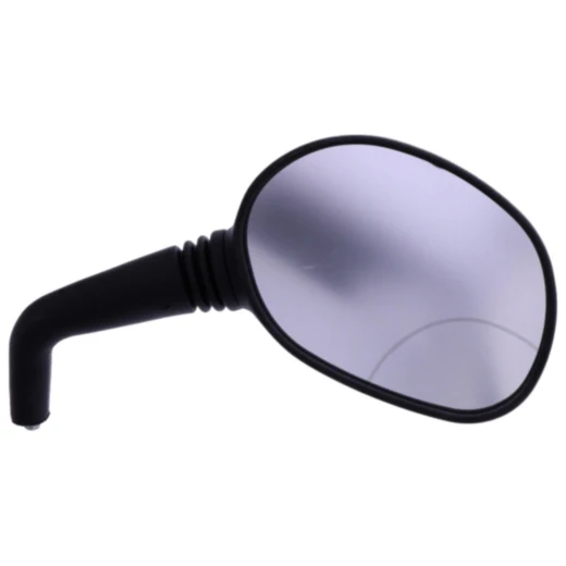 Spiegel oval schwarz für Motorrad rechts