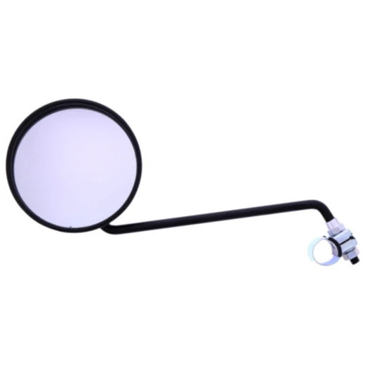 Runder schwarzer Spiegel universal für Motorräder