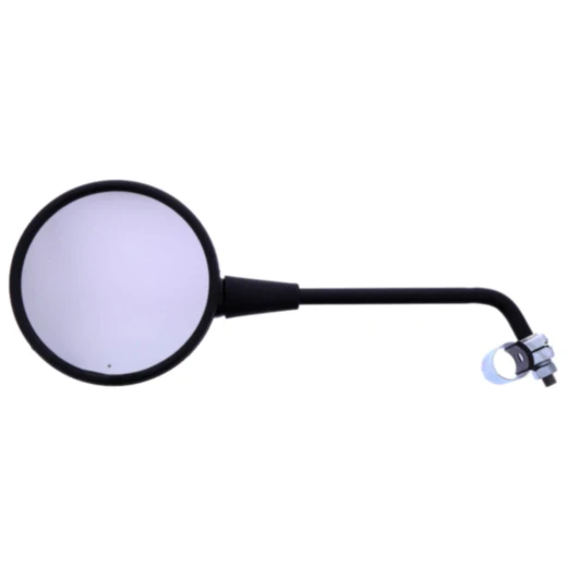 Runder schwarzer Stangenspiegel für Links- und Rechtsmontage
