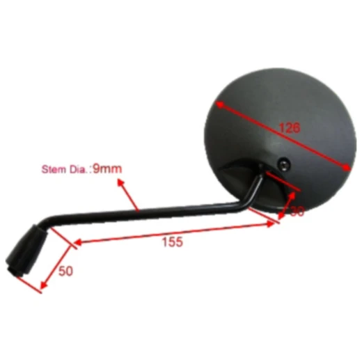 Spiegel schwarz links\rechts JMP passend für: Honda NX, XL_0