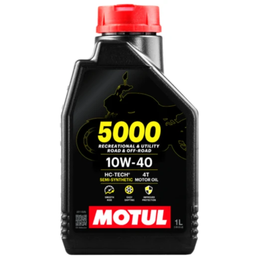 Motul 5000 4T 10W-40 Teilsynthetisches Motoröl für Motorräder