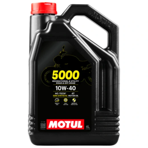 Motoröl 10W-40 für Motorräder 4T 4L Motul Semi-Synthetic